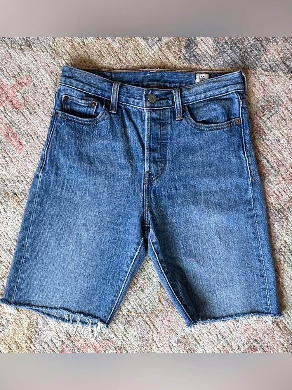 Levi's White Oak Cone Denim Women’s Cutoff Jeans - Picture 2 of 5